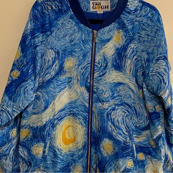 Van Gogh Starry Night Bomber Jacket - Picture 4 of 7